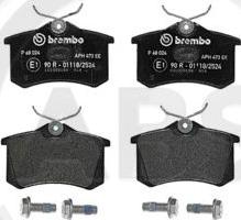 A.B.S. P68024 - Bremžu uzliku kompl., Disku bremzes www.autospares.lv