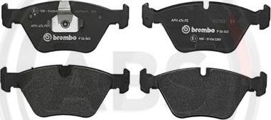 A.B.S. P06043 - Brake Pad Set, disc brake www.autospares.lv