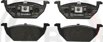 A.B.S. P85041 - Brake Pad Set, disc brake www.autospares.lv