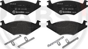 A.B.S. P85019 - Bremžu uzliku kompl., Disku bremzes www.autospares.lv