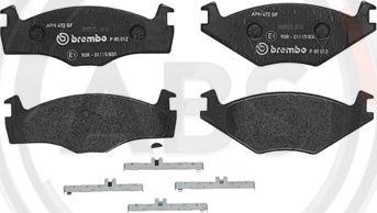 A.B.S. P85012 - Brake Pad Set, disc brake www.autospares.lv