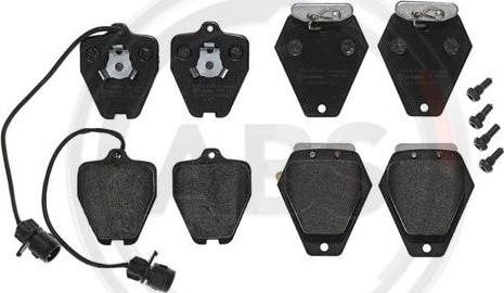 A.B.S. P85038 - Brake Pad Set, disc brake www.autospares.lv