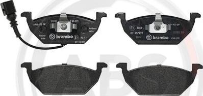 A.B.S. P85072 - Brake Pad Set, disc brake www.autospares.lv