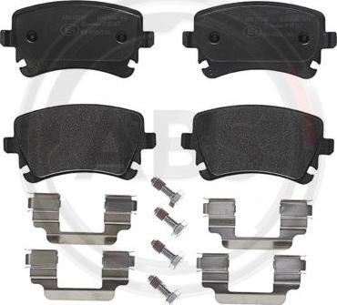 A.B.S. P85143 - Brake Pad Set, disc brake www.autospares.lv