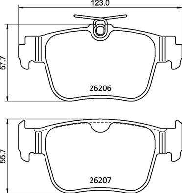 A.B.S. P 85 184 - Bremžu uzliku kompl., Disku bremzes www.autospares.lv