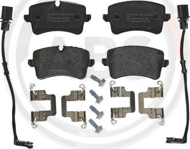 A.B.S. P85120 - Brake Pad Set, disc brake www.autospares.lv