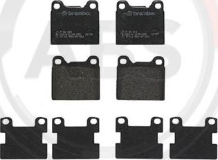 A.B.S. P86002 - Brake Pad Set, disc brake www.autospares.lv