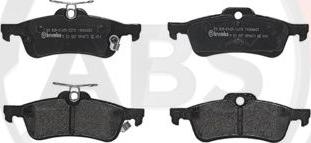 A.B.S. P83087 - Тормозные колодки, дисковые, комплект www.autospares.lv