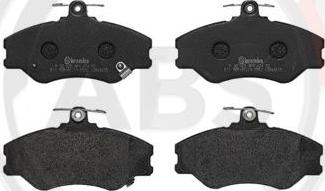 A.B.S. P30005 - Тормозные колодки, дисковые, комплект www.autospares.lv