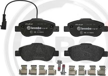 A.B.S. P23107 - Brake Pad Set, disc brake www.autospares.lv