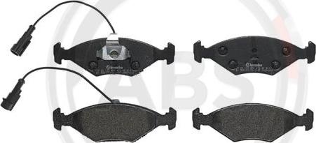 A.B.S. P23122 - Brake Pad Set, disc brake www.autospares.lv