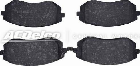 ACDelco 19374448 - Bremžu uzliku kompl., Disku bremzes www.autospares.lv