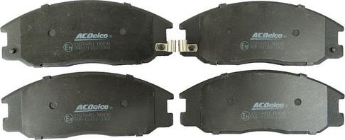 ACDelco 19374451 - Brake Pad Set, disc brake www.autospares.lv