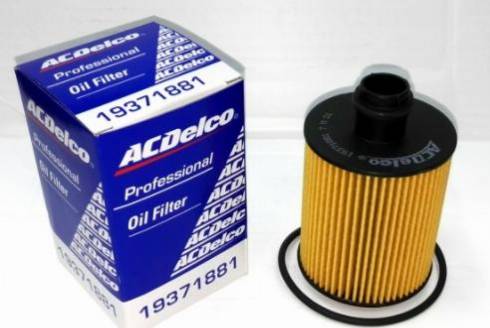 ACDelco 19371881 - Eļļas filtrs www.autospares.lv