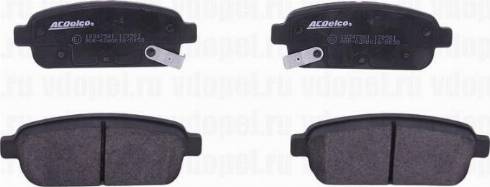 ACDelco 19372198 - Bremžu uzliku kompl., Disku bremzes www.autospares.lv