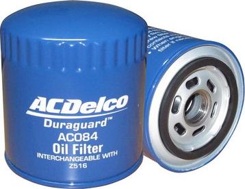 ACDelco AC084 - Eļļas filtrs www.autospares.lv