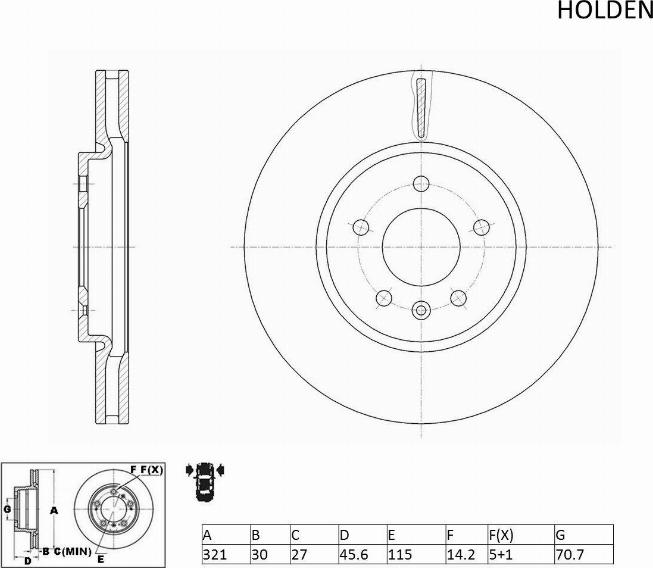 ACDelco ACDR2497 - Bremžu diski autospares.lv