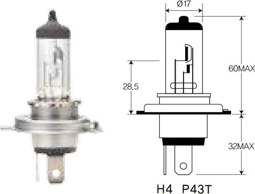 ACDelco ACH4LL - Kvēlspuldze, Pamatlukturis www.autospares.lv