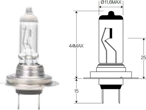 ACDelco ACH7 - Лампа накаливания, основная фара www.autospares.lv