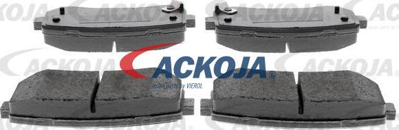 ACKOJA A52-0070 - Тормозные колодки, дисковые, комплект www.autospares.lv