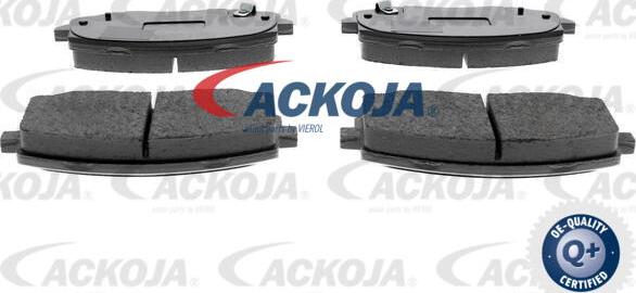 ACKOJA A52-0141 - Тормозные колодки, дисковые, комплект www.autospares.lv