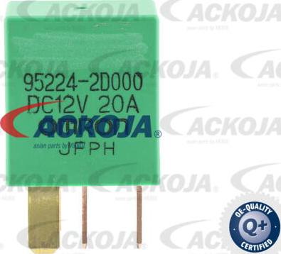 ACKOJA A52-71-0002 - Multifunkcionāls relejs www.autospares.lv