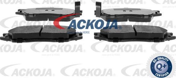 ACKOJA A38-0148 - Тормозные колодки, дисковые, комплект www.autospares.lv