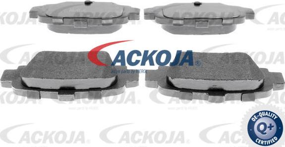 ACKOJA A38-0130 - Bremžu uzliku kompl., Disku bremzes www.autospares.lv