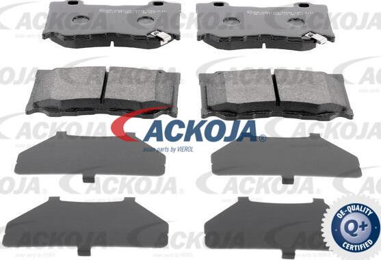 ACKOJA A38-0322 - Bremžu uzliku kompl., Disku bremzes www.autospares.lv