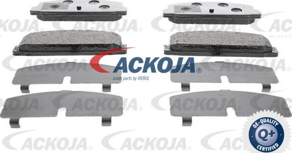 ACKOJA A32-0129 - Bremžu uzliku kompl., Disku bremzes www.autospares.lv