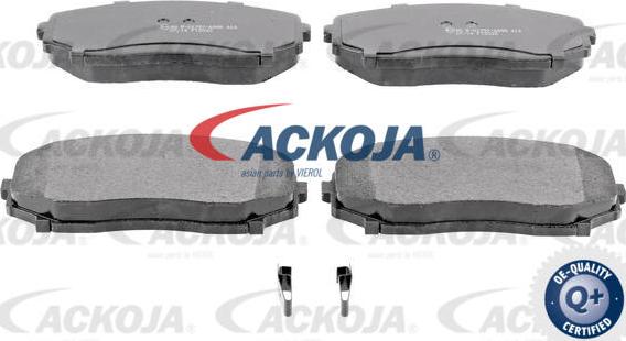 ACKOJA A32-0127 - Тормозные колодки, дисковые, комплект www.autospares.lv