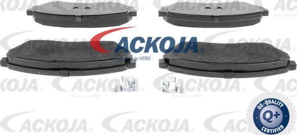 ACKOJA A37-0014 - Тормозные колодки, дисковые, комплект www.autospares.lv