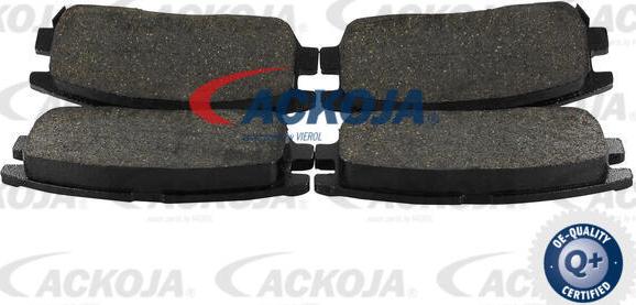 ACKOJA A37-0010 - Тормозные колодки, дисковые, комплект www.autospares.lv