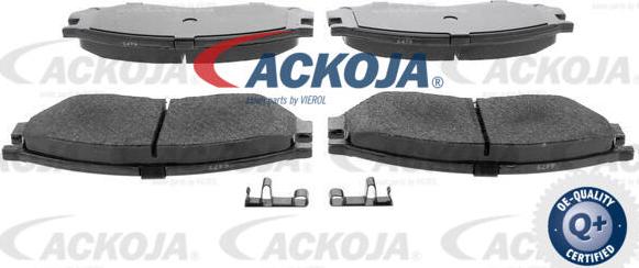 ACKOJA A37-0011 - Тормозные колодки, дисковые, комплект www.autospares.lv