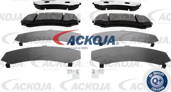 ACKOJA A37-0012 - Bremžu uzliku kompl., Disku bremzes www.autospares.lv