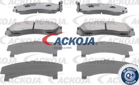 ACKOJA A37-0023 - Тормозные колодки, дисковые, комплект www.autospares.lv