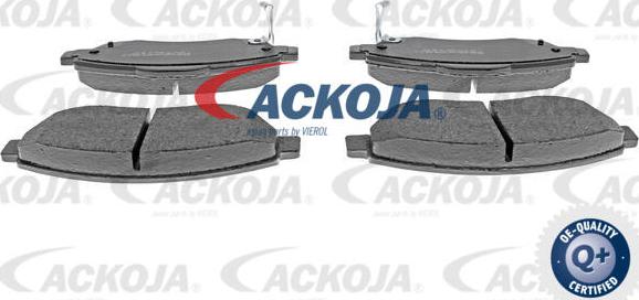 ACKOJA A26-0092 - Тормозные колодки, дисковые, комплект www.autospares.lv