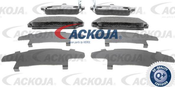 ACKOJA A26-0019 - Тормозные колодки, дисковые, комплект www.autospares.lv