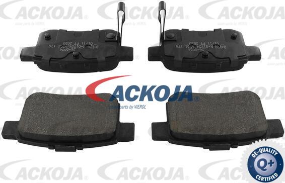 ACKOJA A26-0036 - Bremžu uzliku kompl., Disku bremzes autospares.lv