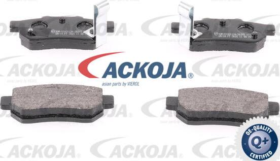 ACKOJA A26-0024 - Тормозные колодки, дисковые, комплект www.autospares.lv