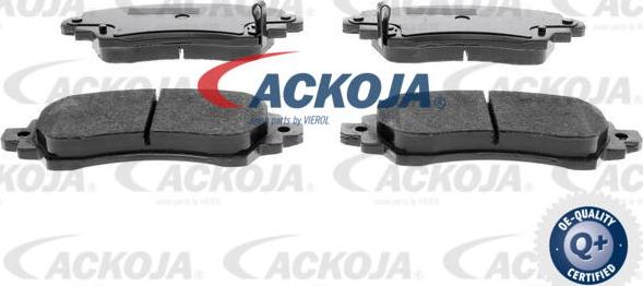 ACKOJA A70-0054 - Тормозные колодки, дисковые, комплект www.autospares.lv