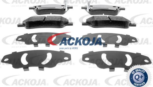 ACKOJA A70-0055 - Brake Pad Set, disc brake www.autospares.lv