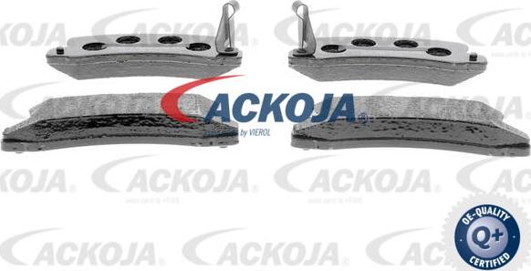 ACKOJA A70-0051 - Тормозные колодки, дисковые, комплект www.autospares.lv