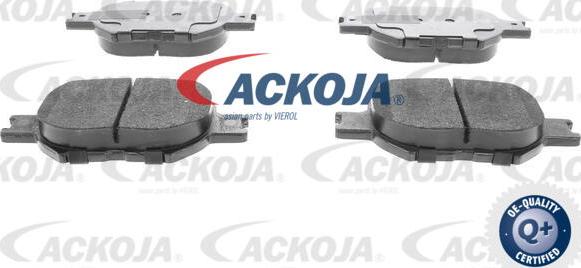 ACKOJA A70-0053 - Тормозные колодки, дисковые, комплект www.autospares.lv