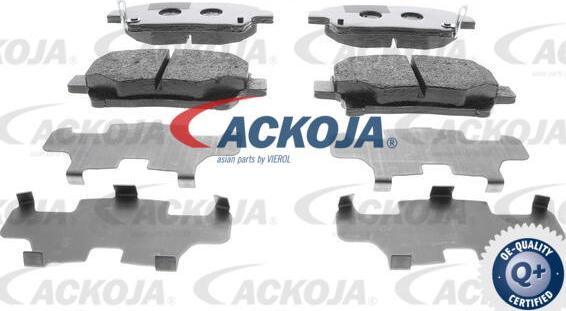 ACKOJA A70-0086 - Тормозные колодки, дисковые, комплект www.autospares.lv