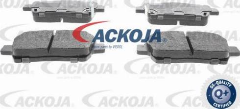 ACKOJA A70-0033 - Тормозные колодки, дисковые, комплект www.autospares.lv