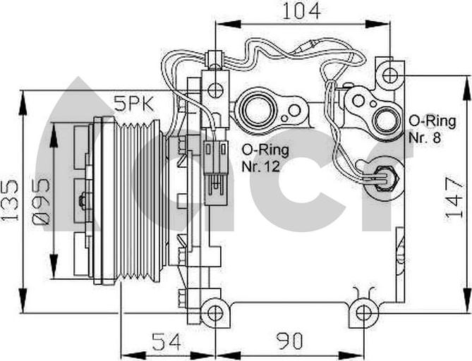 ACR 134984R - Kompresors, Gaisa kond. sistēma www.autospares.lv