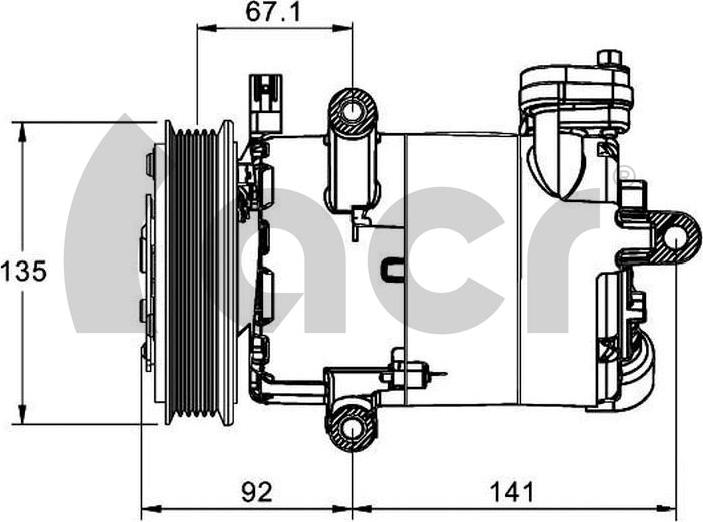 ACR 135148R - Kompresors, Gaisa kond. sistēma www.autospares.lv