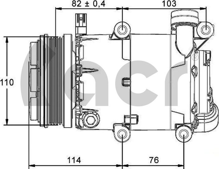 ACR 135135 - Kompresors, Gaisa kond. sistēma www.autospares.lv