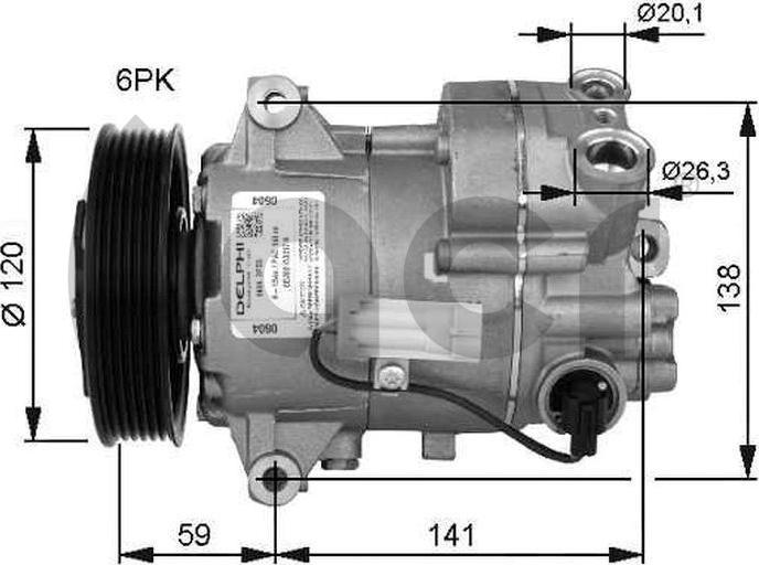 ACR 133185R - Kompresors, Gaisa kond. sistēma autospares.lv